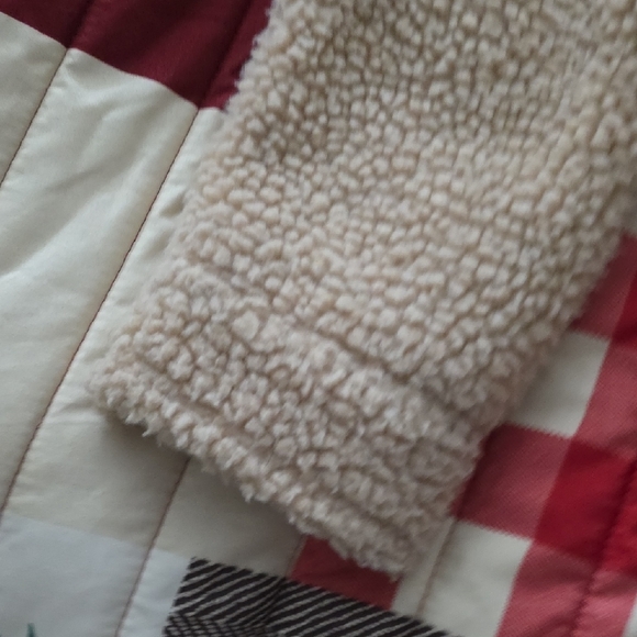 Y2k Hollister Beige Sherpa Jean Jacket - Picture 9 of 15